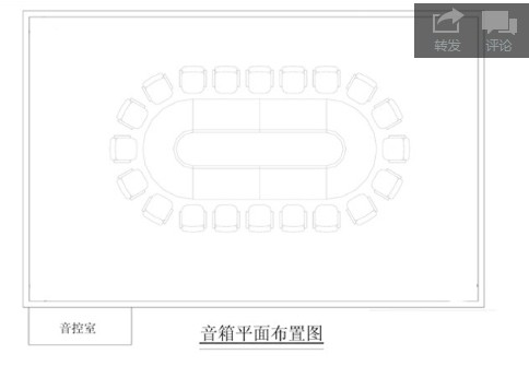 會議室音響擴聲系統(tǒng)會議室平面圖